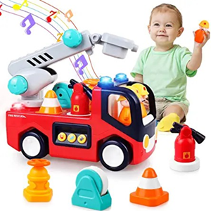 اسباب بازی ماشین آتش نشانی موزیکال هولی تویز Hola Toys مدل E8998_اسباب بازی ماشین